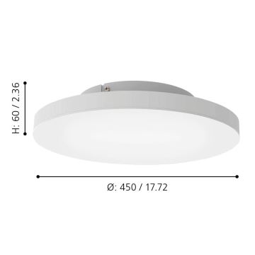 Eglo - LED loftlampe dæmpbar RGBW-farver LED/22,4W/230V ZigBee