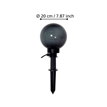 Eglo - Udendørslampe 1xE27/40W/230V diam. 20 cm IP44