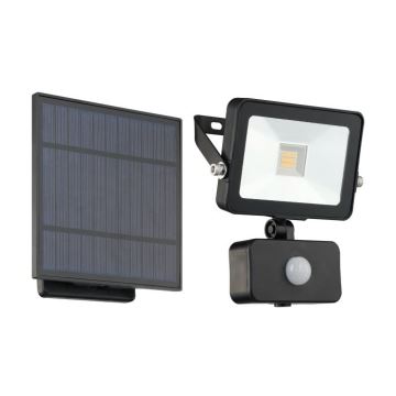 Eglo - Soldrevet LED projektør med sensor 15xLED/0,03W/3,7V IP44