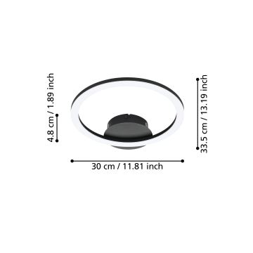 Eglo - LED loftlampe dæmpbar LED/15W/230V