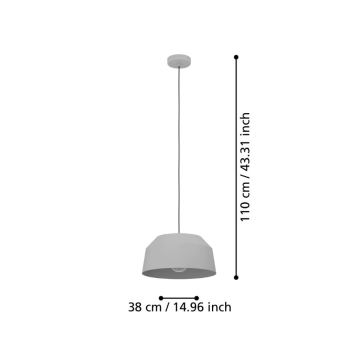 Eglo - Pendel 1xE27/40W/230V diameter 38 cm