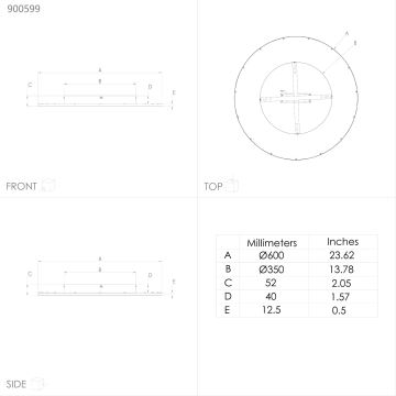 Eglo - LED loftlampe dæmpbar LED/35W/230V + fjernbetjening