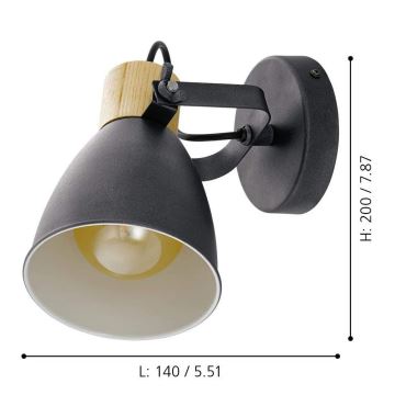 Eglo - Spotlampe 1xE27/25W/230V - FSC certificeret