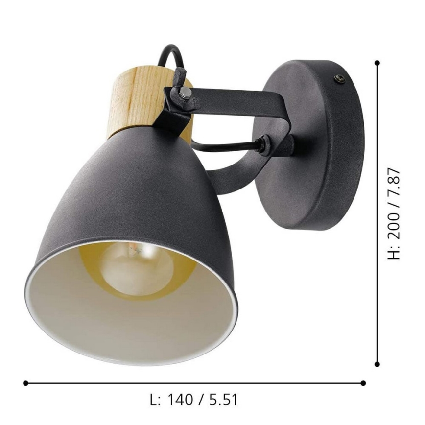 Eglo - Spotlampe 1xE27/25W/230V - FSC certificeret