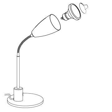 Eglo - Bordlampe 1xGU10/3W/230V