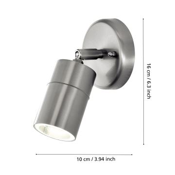 Eglo - LED udendørslampe 1xGU10/5W/230V IP44