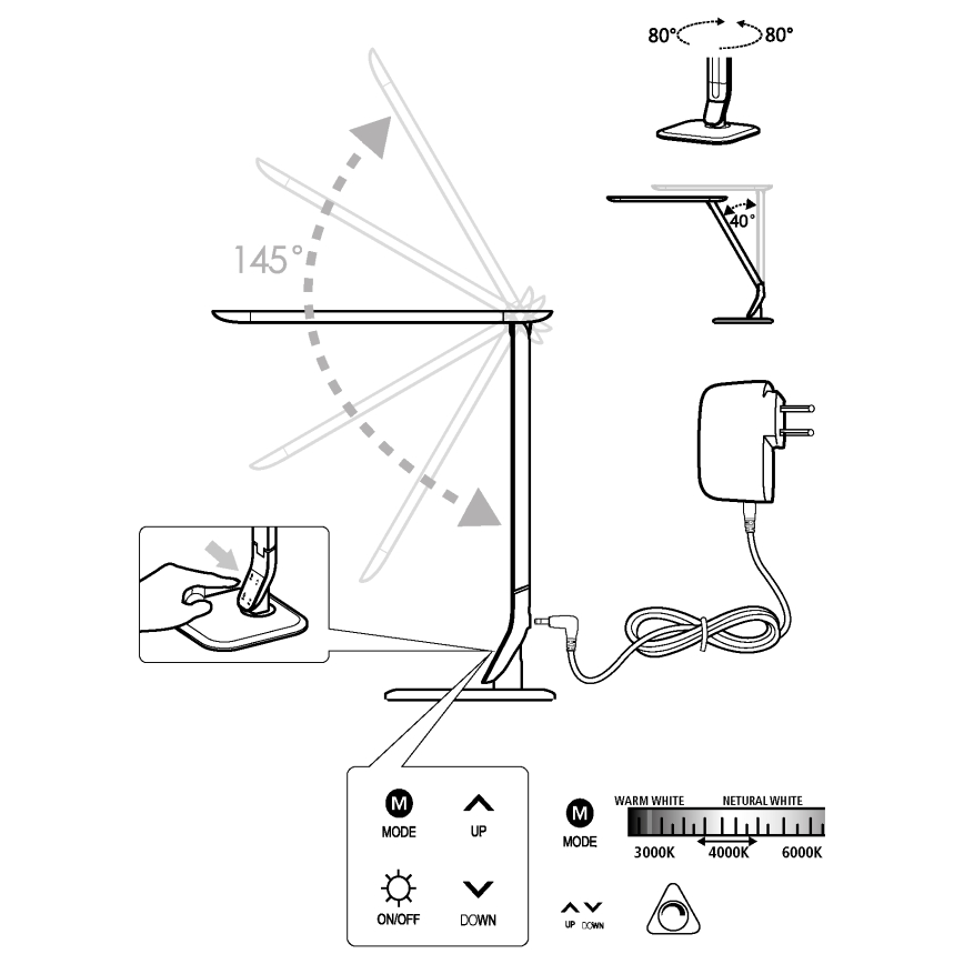 Eglo - LED lampe dæmpbar LED/6W/230V