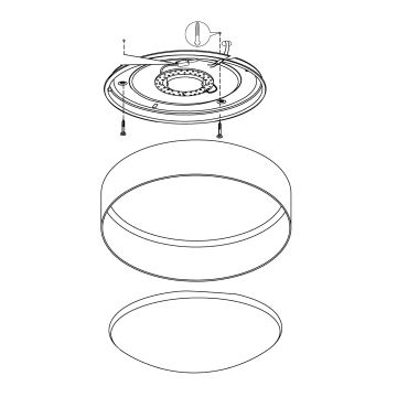 Eglo - LED loftlampe LED/12W/230V