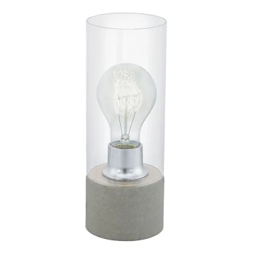 Eglo 94549 - Bordlampe TORVISCO 1xE27/60W/230V grå