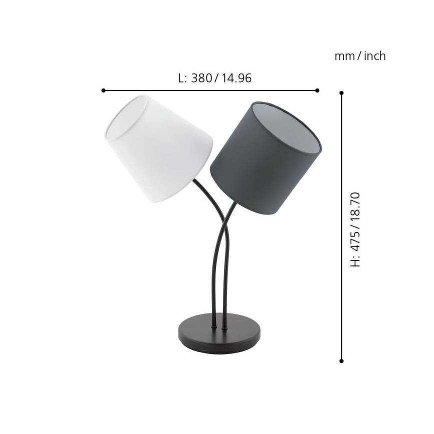 Eglo - Bordlampe 2xE14/40W/230V