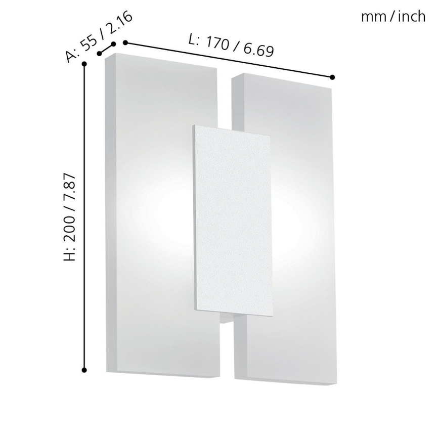 Eglo - LED væglampe 2xLED/4,5W/230V