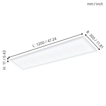 Eglo - LED indbygningspanel LED/40W/230V