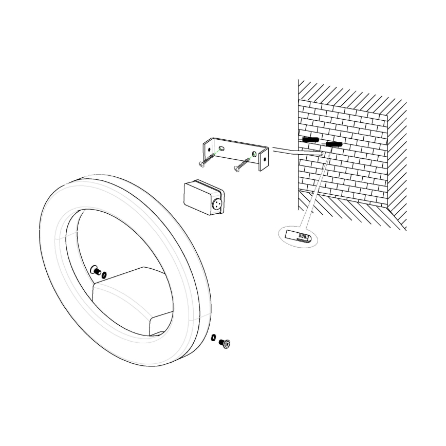 Eglo - Udendørs LED væglampe LED/10W/230V IP44