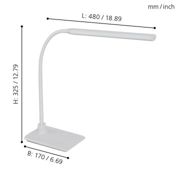 Eglo - LED bordlampe dæmpbar LED/3,5W/230V