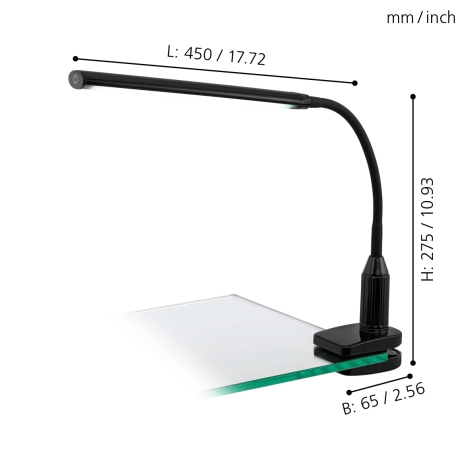Eglo - LED lampe m. klemme dæmpbar LED/4,5W/230V