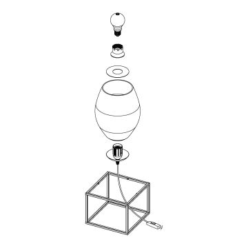 Eglo - Bordlampe 1xE27/40W/230V