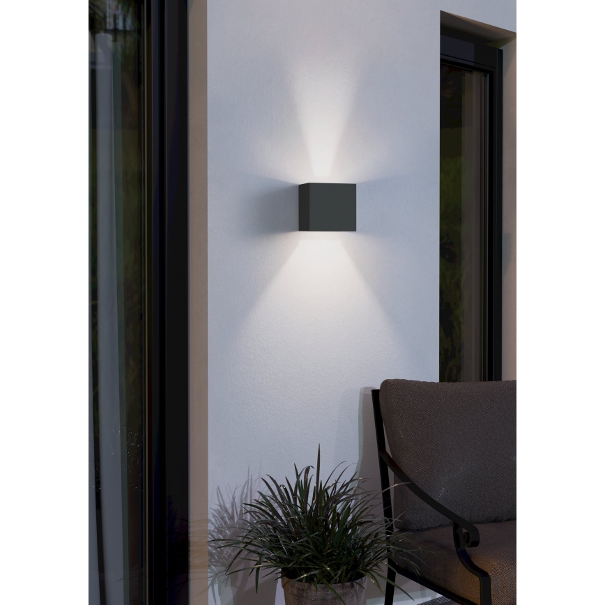 Eglo - Udendørs LED væglampe 2xLED/3,3W/230V IP54