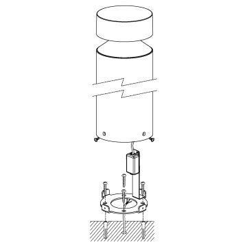 Eglo - Udendørs LED lampe LED/11W/230V antik sort 450 mm IP44