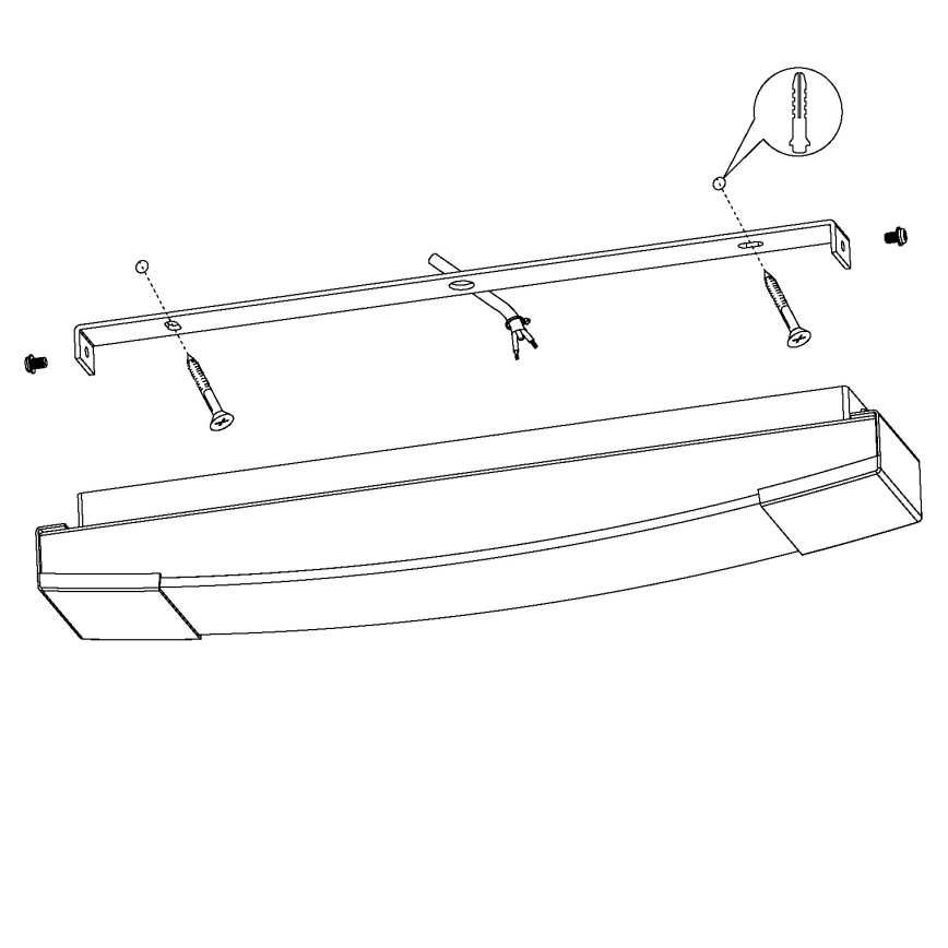 Eglo - LED badeværelsesspejl belysning LED/8,3W/230V IP44