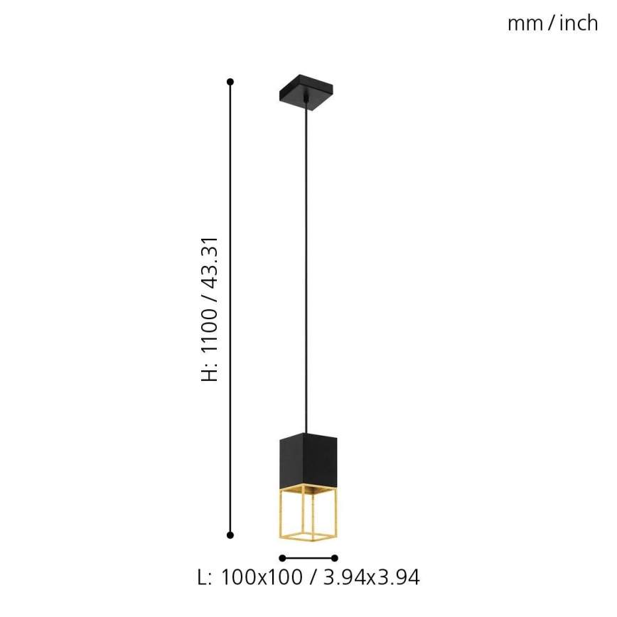 Eglo - LED lysekrone i en snor 1xGU10/5W/230V