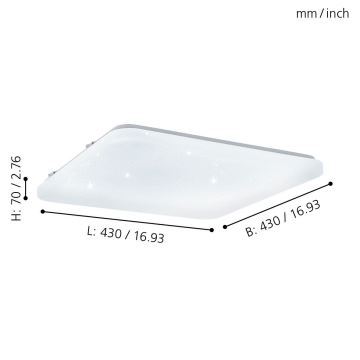 Eglo - LED loftsbelysning LED/33,5W/230V