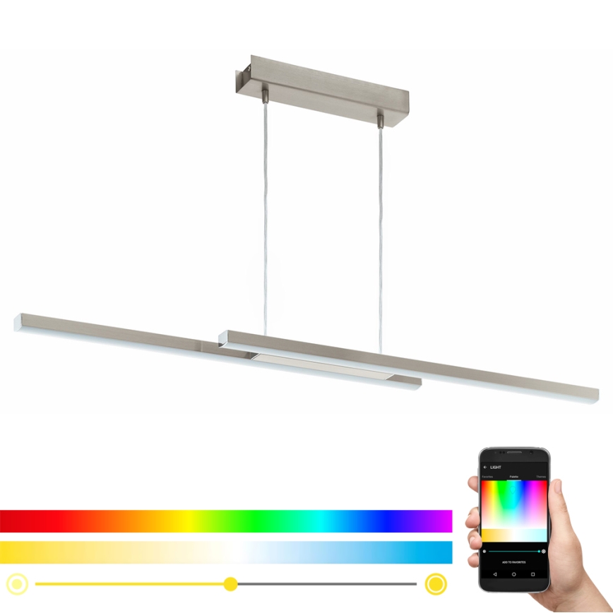 Eglo - LED pendel dæmpbar RGB-farver FRAIOLI-C 2xLED/17W/230V