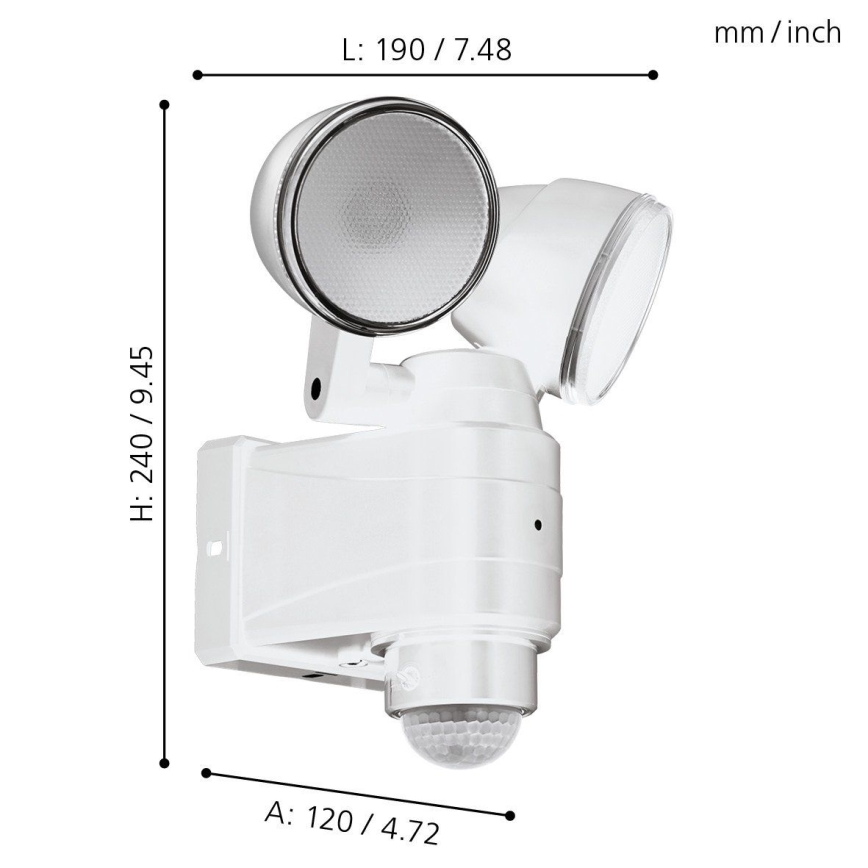 Eglo - LED udendørslampe med sensor 2xLED/4W/4xLR1IP44