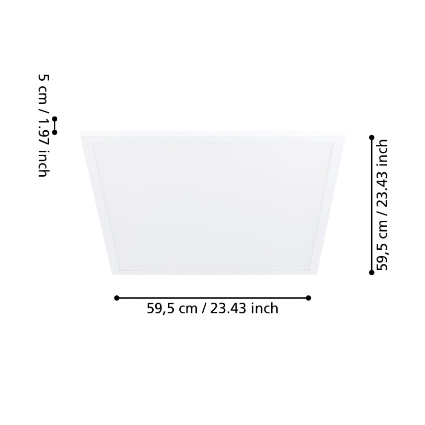 Eglo - LED loftsbelysning med sensor LED/34W/230V