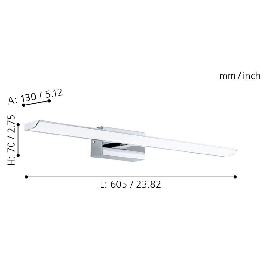 Eglo - LED RGB Dæmpbar badeværelse belysning LED/15,6W/230V IP44 + fjernbetjening