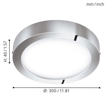 Eglo - LED loftlampe dæmpbar RGB-farver FUEVA-C LED/21W/230V