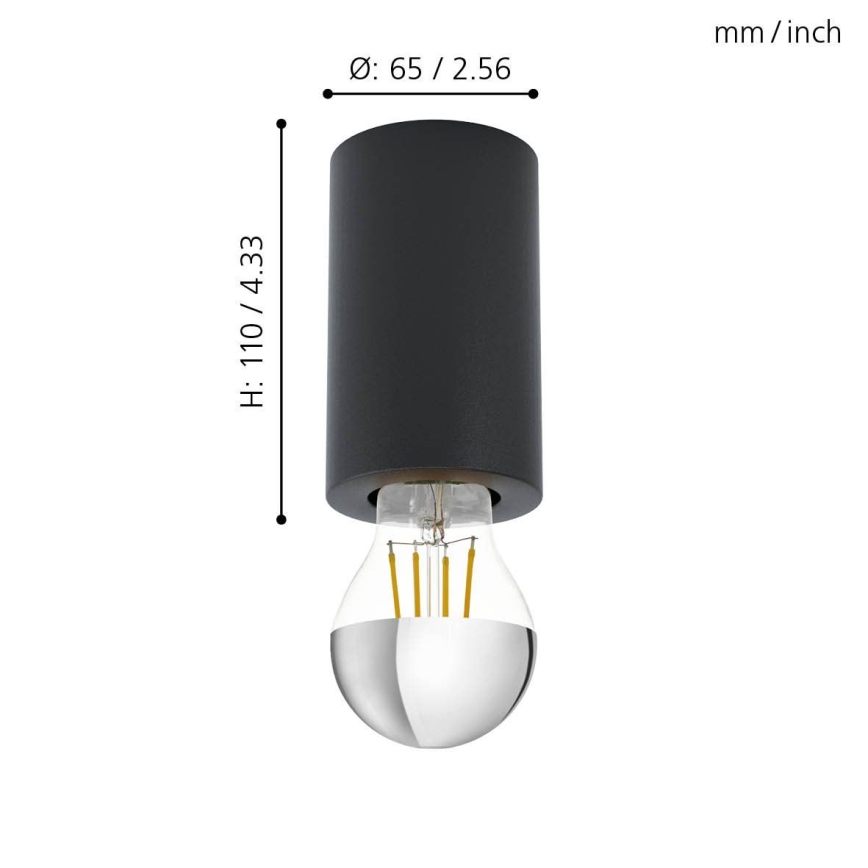 Eglo - Lofts lys 1xE27/40W/230V