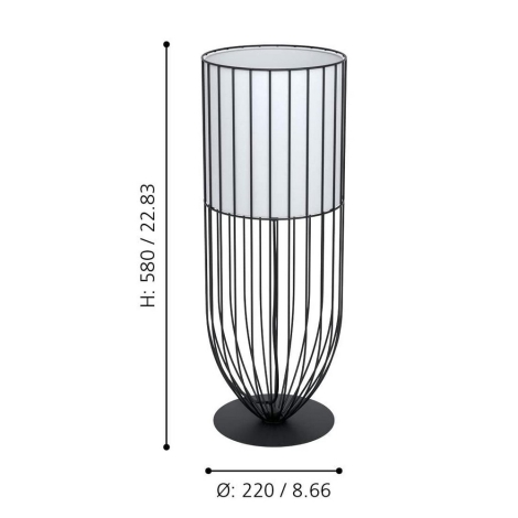 Eglo - Bordlampe 1xE27/60W/230V
