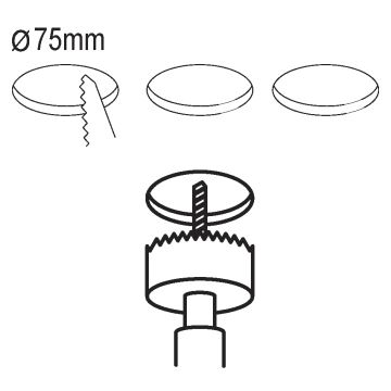 Eglo - LED indbygningslamper 3 stk. FUEVA 5 1xLED/2,7W/230V