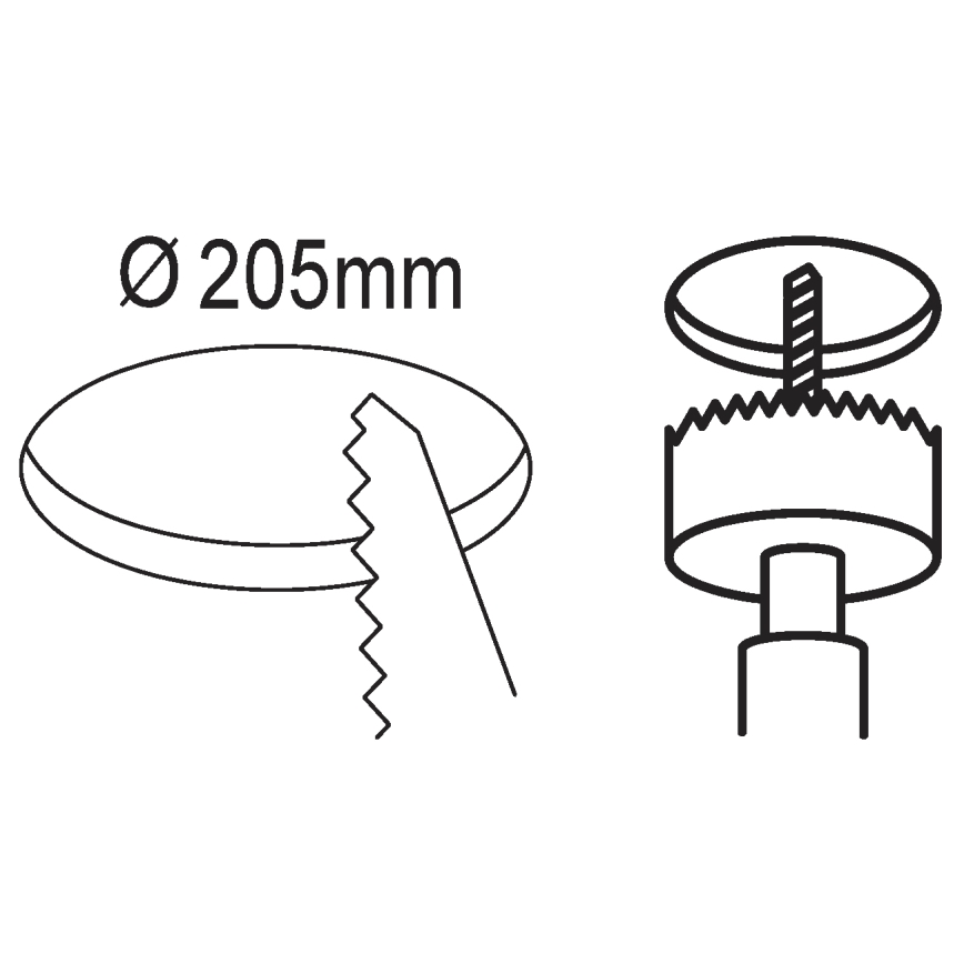 Eglo - LED indbygningslampe LED/16,5W/230V