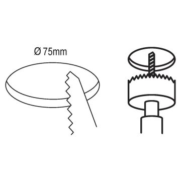 Eglo - LED indbygningslampe til badeværelse LED/2,7W/230V IP44