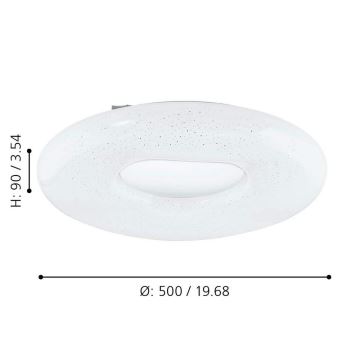 Eglo - LED loftlampe dæmpbar LED/24W/230V + fjernbetjening