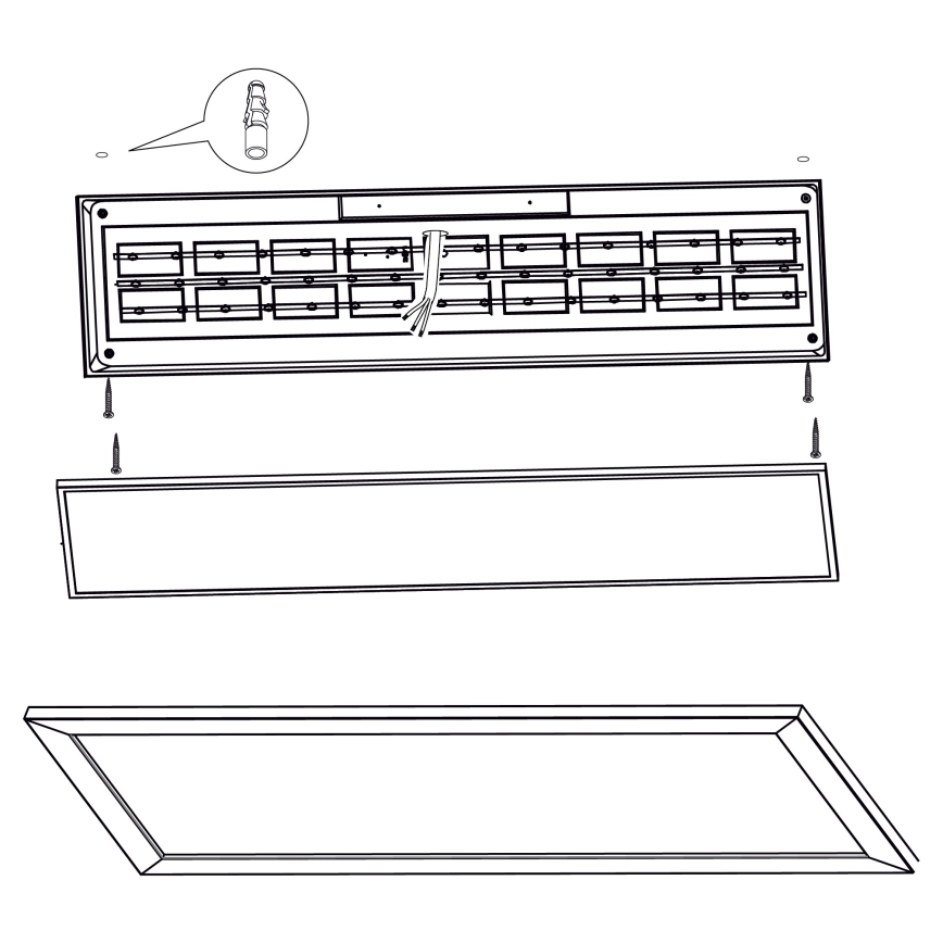 Eglo - LED loftlampe LED/32W/230V 345x1245 mm