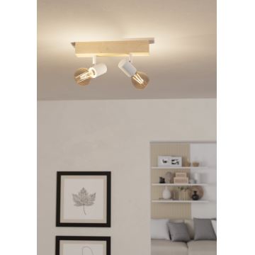 Eglo - Spotlampe 2xE27/60W/230V - FSC certificeret