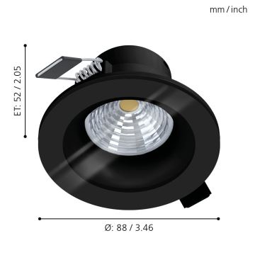 Eglo - LED badeværelseslampe dæmpbar LED/6W/230V 4000K IP44