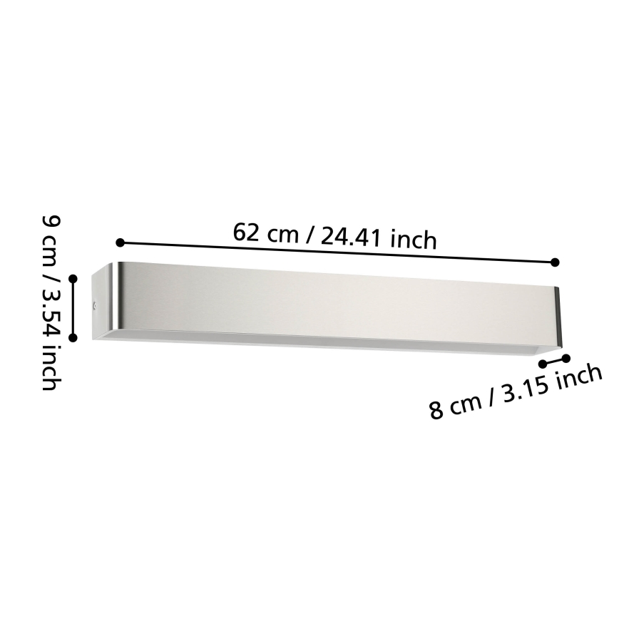 Eglo - LED væglampe til badeværelse LED/26,5W/230V IP44