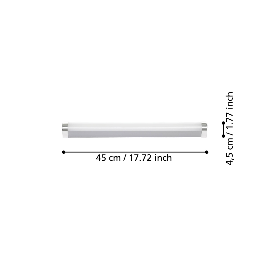 Eglo - LED spejllampe til badeværelse LED/7,5W/230V IP44 45 cm