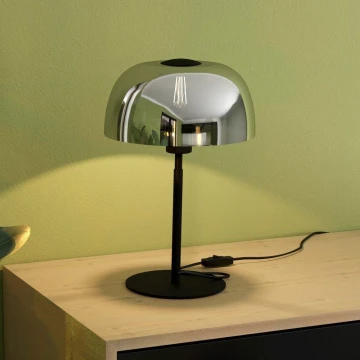 Eglo - Bordlampe 1xE27/40W/230V sort/grå