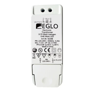Eglo - Elektrisk transformer 70W/230V/11,5V AC