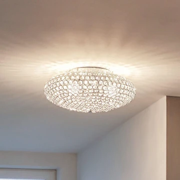 Eglo - Krystal loftslampe 3xE27/60W/230V