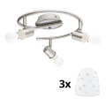 Eglo - LED spotlampe MY CHOICE 3xE14/4W/230V krom/hvid