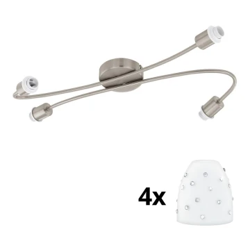 Eglo - LED spotlampe MY CHOICE 4xE14/4W/230V krom/hvid