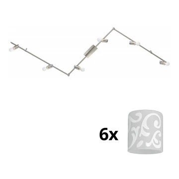 Eglo - LED spotlampe MY CHOICE 6xE14/4W/230V krom/hvid