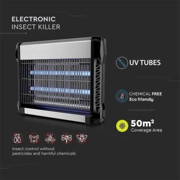 Elektrisk insektzapper 2x8W/230V 50 m²