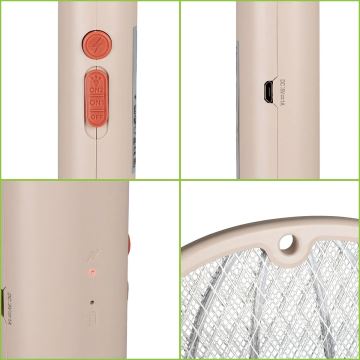 Elektrisk LED insektfælde 02.01.2001 500 mAh/5V beige