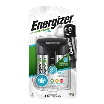 Energizer - Batterioplader NiMH 7W/4xAA/AAA 2000 mAh 230V